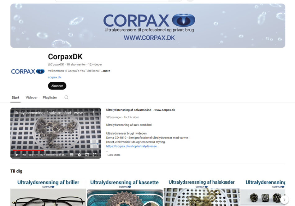 Corpax YouTube channel